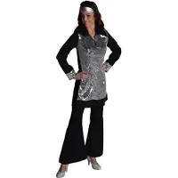 Coppens Hippie broek zwart - 100% Polyester / Woven fabric - Retro kleding s | Maat Xl |