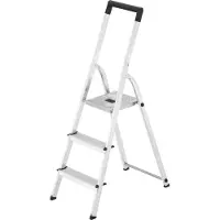 Hailo Trapladder L40 Easyclix Zilver, zwart 3 43 x 136 cm