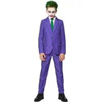Suitmeister kostuum halloween The Joker paars/wit Jongens Polyester Reverskraag - maat 98/116