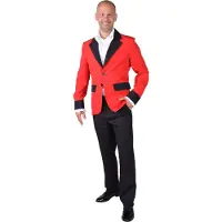 Coppens Colbert basic rood - 100% Polyester - Carnavalsjassen | Maat S