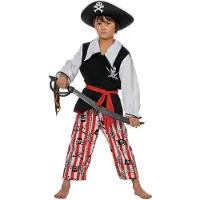 Wilbers Piraat Schateiland - 100% polyester - Halloween kostuums | Maat 128