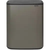 Brabantia Bo Touch Bin 2 x 30 Litres Platine