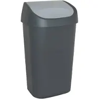 Allibert afvalbak Mistral Swing antraciet 50 liter