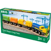 BRIO - Vrachttrein met drie wagons (33982)