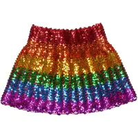 Coppens Minirokje sequins rainbow | Maat One Size | Coppens