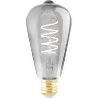 Eglo LED Lamp - E27 - Ø 6,4 cm - ST64 - Smoke - 2000K - Dimbaar