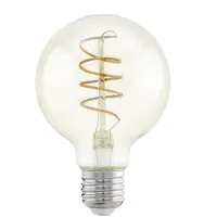 Eglo LED Stepdimming Lamp - E27 - Ø 8 cm - G80 - Amber - 2200K