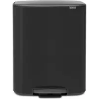 Brabantia Bo Pedal Bin 60 Liter Matt Black