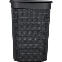 Curver Filo Wasmand met Deksel 55L Donkergrijs