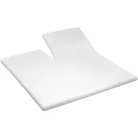 Coppens Topdekhoeslaken katoen 180x220 white bi-inkeping enkel 10-15cm - 100% katoen - Hoeslakens |