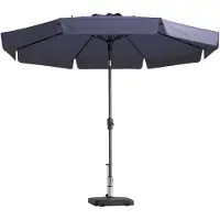 Madison Flores stokparasol Ø 300cm | Safier Blue