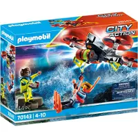 Playmobil City Action 70143 redding op zee reddingsduiker met reddingsdrone |