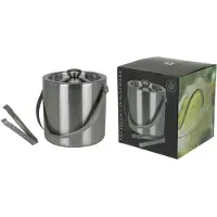 RVS Ijsemmer Met Tang - 2 Liter