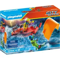 Playmobil Kitesurfer Redder met Snelboot