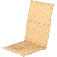 Hartman tuinstoelkussen Emma yellow sling - 50% Polyester / 50% Katoen - Tuinkussens hoge rug dun -