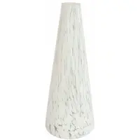 Coppens Vaas "Eva" S helder/wit glas 12x12x30cm |