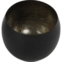Countryfield Waxinelichthouder Eggy Zwart D 20 H 20 Cm
