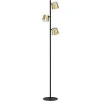Eglo Zwart met gouden vloerlamp Altamira