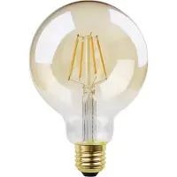 Eglo Ledfilamentlamp Globe 1 - Amber - D9,5cm - Warm Wit - E27 - 4w