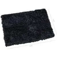 Wicotex badmat classic pure 60x90cm zwart |