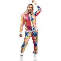 Boland Disco babe trainingspak dames multicolor maat M