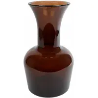 Coppens Vaas "Chicago" L bruin glas 19x19x33cm |
