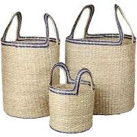 Broste Copenhagen Lykke manden blauw set van 3 stuks - 14420261