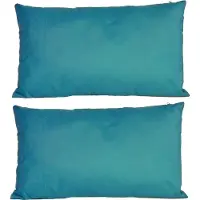 Anna's Collection 6x Bank/sier kussens voor binnen en buiten in de kleur petrol blauw 30 x 50 cm - Tuin/huis kussens