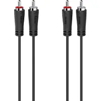 Ginza.se 00205093 Cinch Audio Aansluitkabel [2x Cinch-stekker - 2x Cinch-stekker] 5 m Zwart
