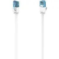 Hama 00200686 RJ45 Netwerkkabel, patchkabel CAT 6A U/UTP 10 m Wit Plat 1 stuk(s)