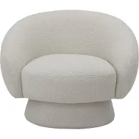 Bloomingville Ted Stoel, Wit, Polyester