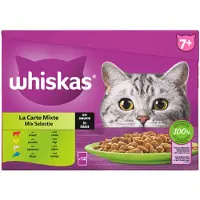 Whiskas Kattenvoer - Senior 7+ - Mix Selectie in Saus - 48x85g