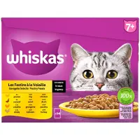 Whiskas 2x Senior Multipack Gevogelte Selectie In Saus 24 X 85 Gr