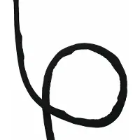 Cavus polyester kabelsleeve zelfsluitend - 10mm / zwart - 1 meter