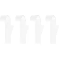 QUVIO Handdoekhouder plastic haakje set van 4 -