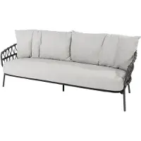 4 Seasons Outdoor Calpi 3-zits lounge bank met 3 kussens antraciet
