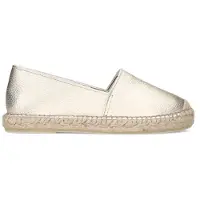 Manfield Gouden leren espadrilles | Maat 39