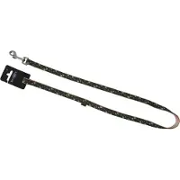 Bobby Hondenlijn / Hondenriem - Nylon - Bruin-Beige - S - Breedte 16 mm - Lengte 106 cm