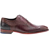 Floris van Bommel Veterschoen 'De Stapper 5' bruin / zwart