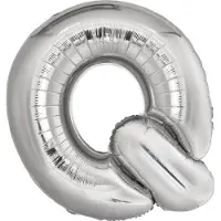 Amscan Letterballon Q Folie 96 Cm Zilver