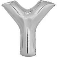 Amscan Letterballon Y Folie 98 Cm Zilver