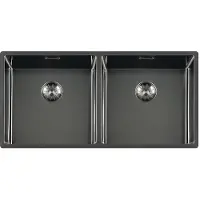 Lorreine Royal series spoelbak 40x40x40cm gun metal