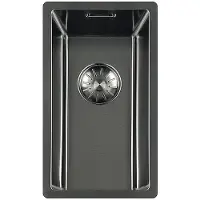 Lorreine Royal series spoelbak 17x40cm gun metal