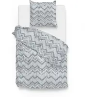 Zo! Home Dekbedovertrek Samanta Blue Katoen-140 x 200 / 220 cm | 1-Persoons