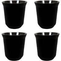 Krumble Espressokopjes staal set van 4 -