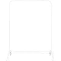 QUVIO Kledingrek met schoenen opbergruimte - 40 x 110 x 150 cm - Wit