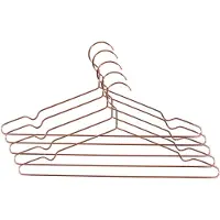 QUVIO Kledinghanger - Set van 5 - Koper