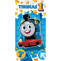 Thomas and Friends Thomas de Trein Strandlaken, Sodor - 70 x 140 cm - Katoen