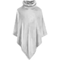 MOODIT Poncho Calido Silver-One-size