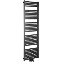 Sapho Tondi verwarmingsradiator zwart mat 169x45cm 716W